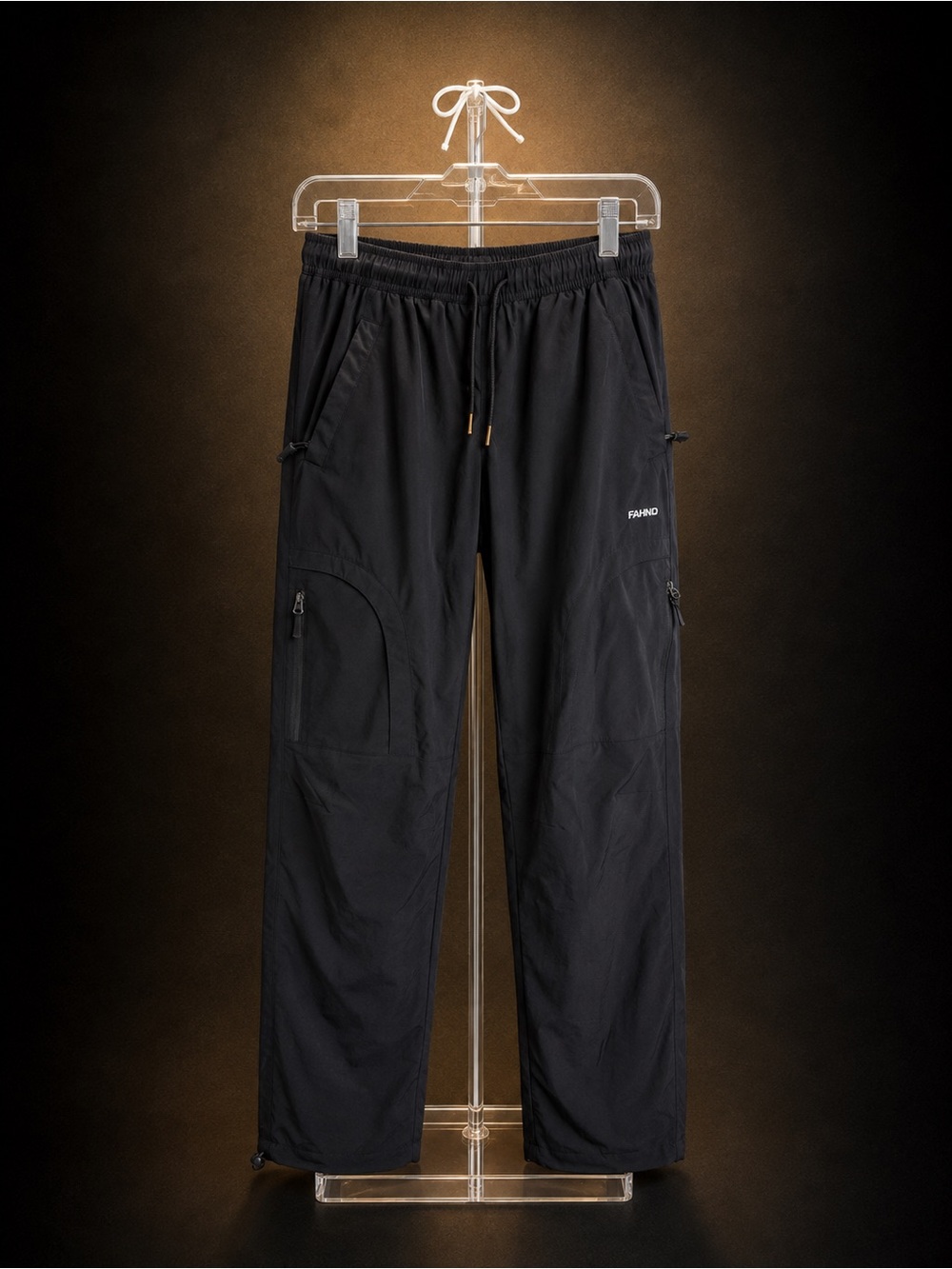 Black Men's Lightweight Cargo Pants